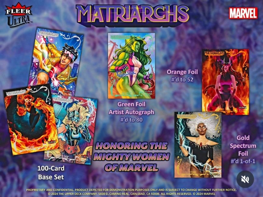 2024 Fleer Ultra Marvel Matriarchs releases this month – Fox Layng Art
